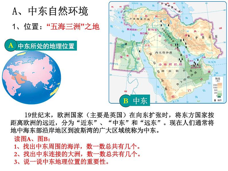 中图版八下地理 6.2 中东  课件第3页