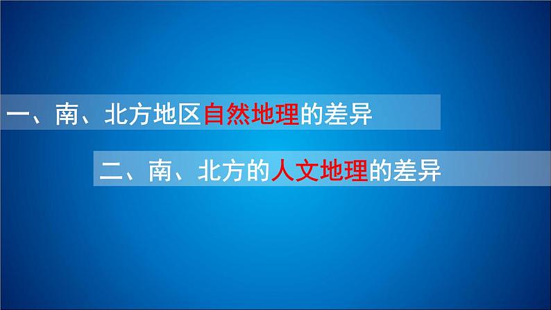 商务星球版八下地理 第7章 活动课 认识南方地区和北方地区的区域差异 课件02