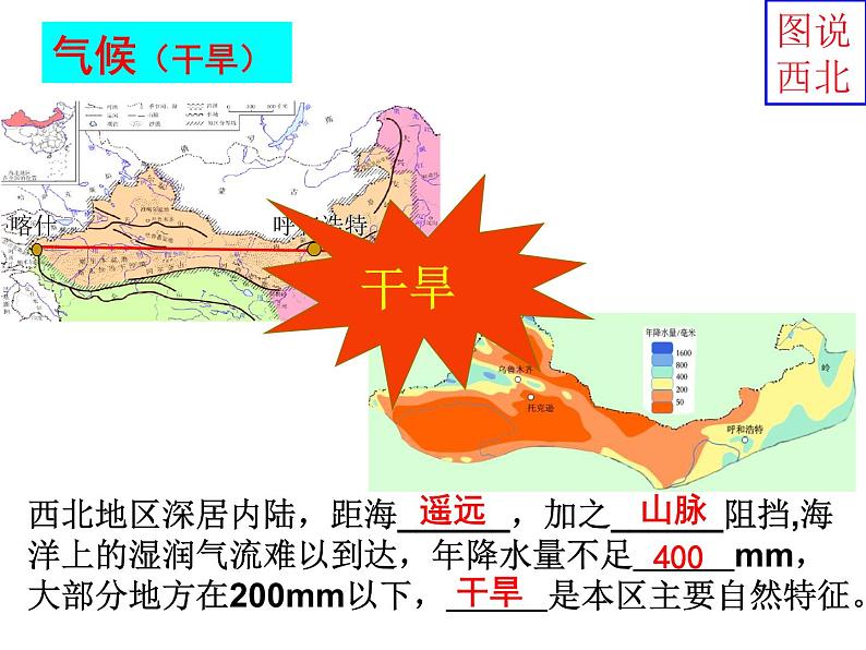 粤教版八年级下册地理 6.3西北地区 课件第7页