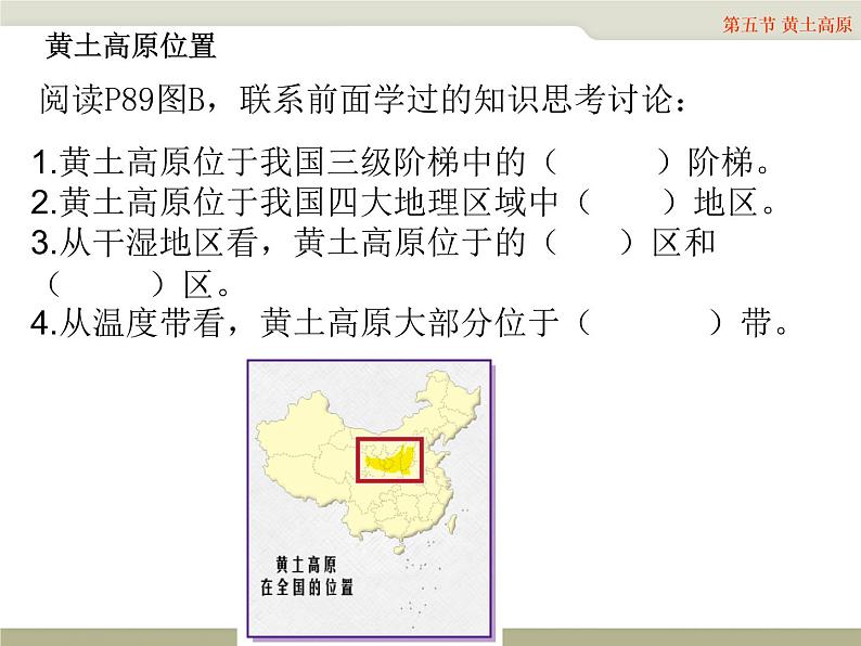 中图版七年级下册地理 7.5黄土高原 课件第6页