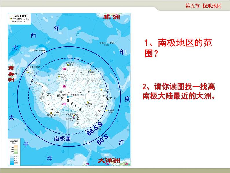 中图版八年级下册地理 6.5极地地区 课件第4页