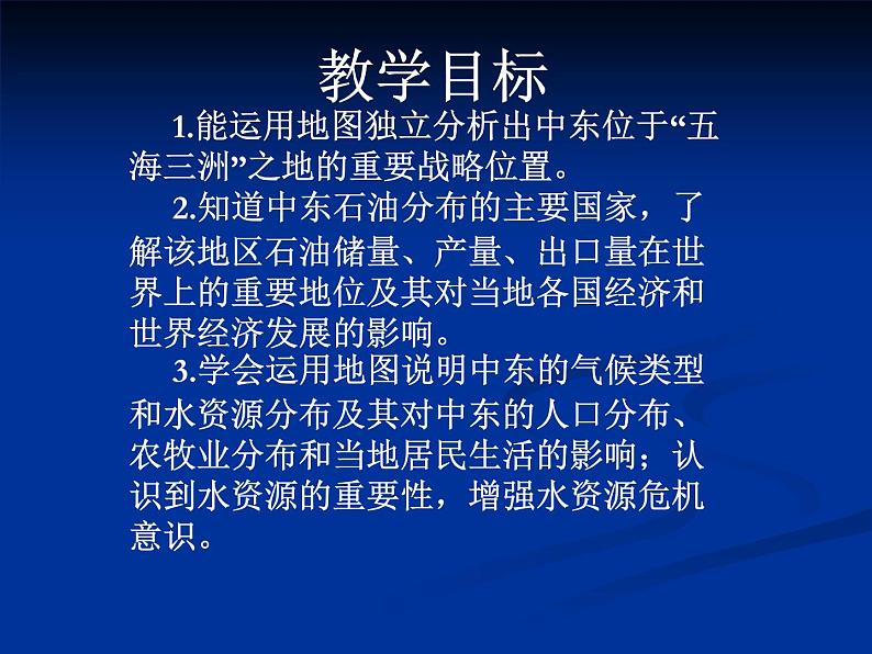 中图版八年级下册地理 6.2中东 课件02