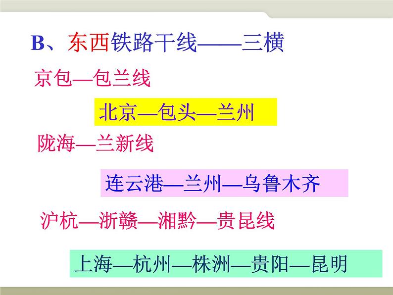 中图版七年级下册地理 4.4交通运输 课件第7页
