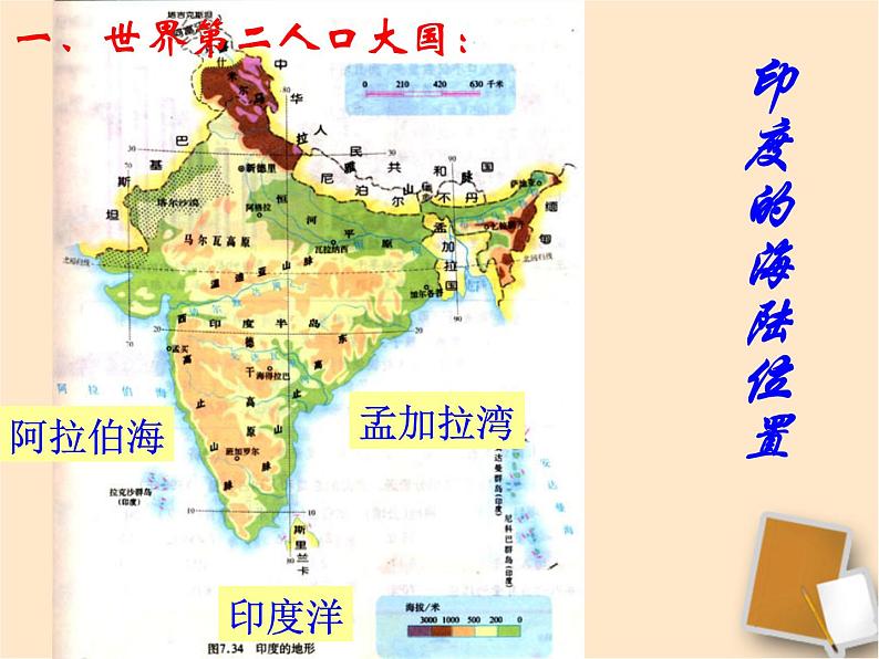 人教版七下地理  7.3印度 课件第8页