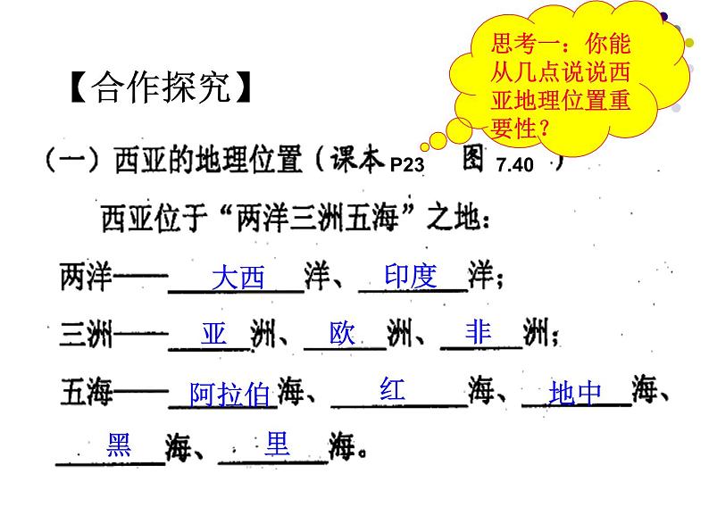 粤教版七年级下册地理 7.4西亚  课件第5页