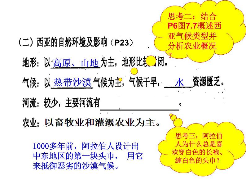 粤教版七年级下册地理 7.4西亚  课件第7页