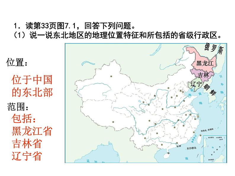 粤教版八年级下册地理 7.1东北地区 课件第7页