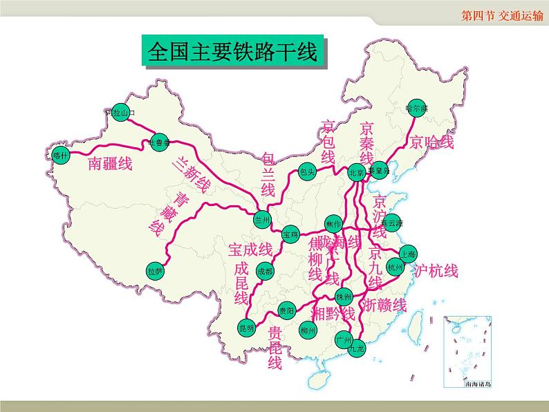 中图版七年级下册地理 4.4交通运输 课件第8页