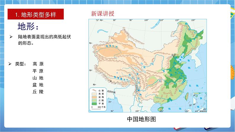 人教版八上2.1 地形和地势（第一课时）课件+教案+同步练习04