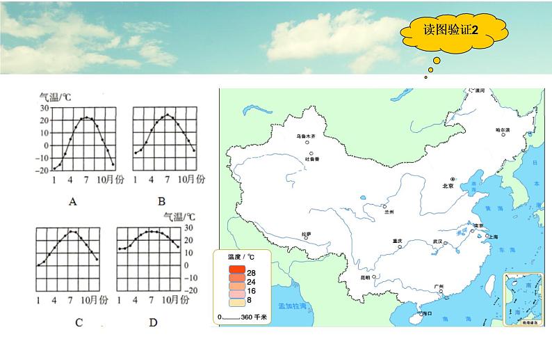 初中地理 湘教课标版 八年级上册 中国的气候 中国的气温 课件第6页