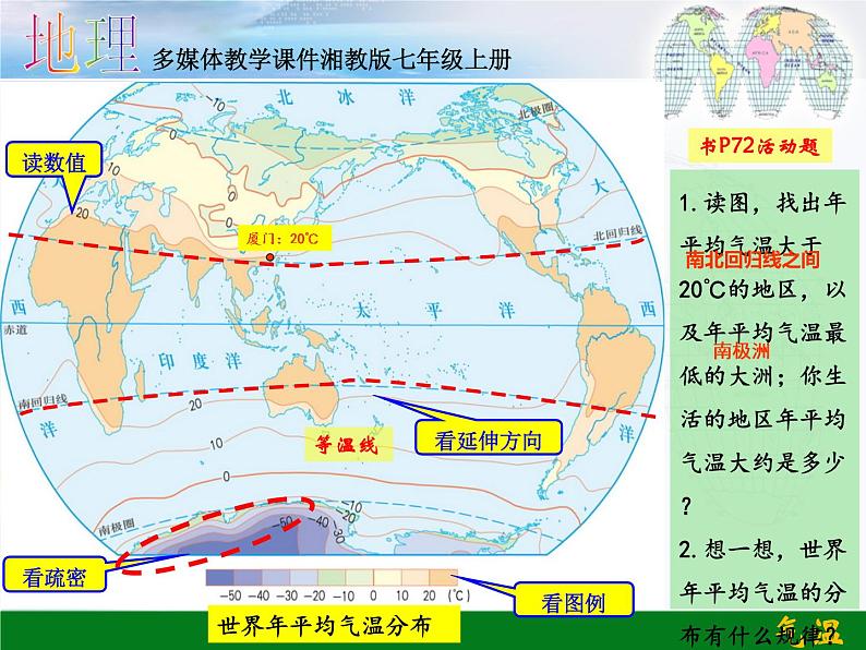 初中地理 湘教课标版 七年级上册气温和降水（第一课时） 课件06