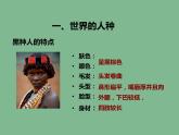 初中地理 湘教课标版 七年级上册世界的人种 课件
