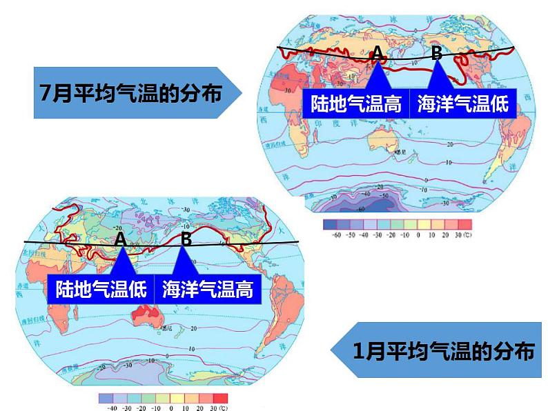 初中地理 湘教课标版 七年级上册 气温和降水 课件第4页