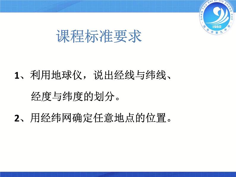 初中地理 湘教课标版 七年级上册 认识地球《地球仪复习课》课件第3页