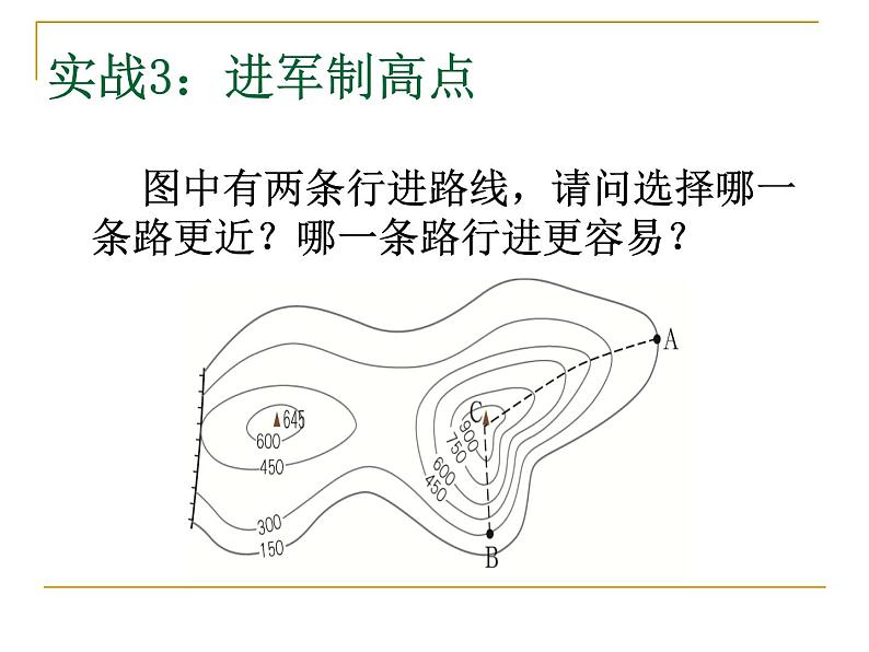 初中地理 湘教课标版 七年级上册 世界的地形 学看地形图 课件07