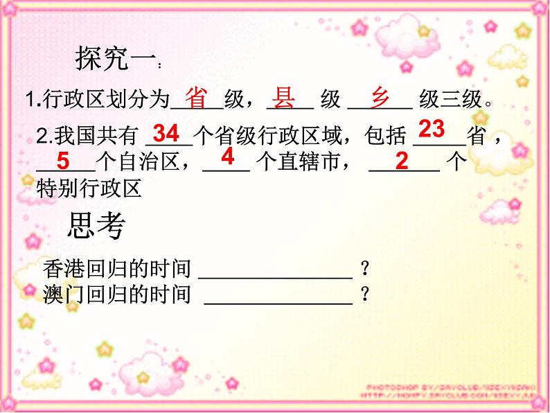 初中地理 星球课标版 八年级上册 辽阔的疆域 行政区划（复习课） 课件07