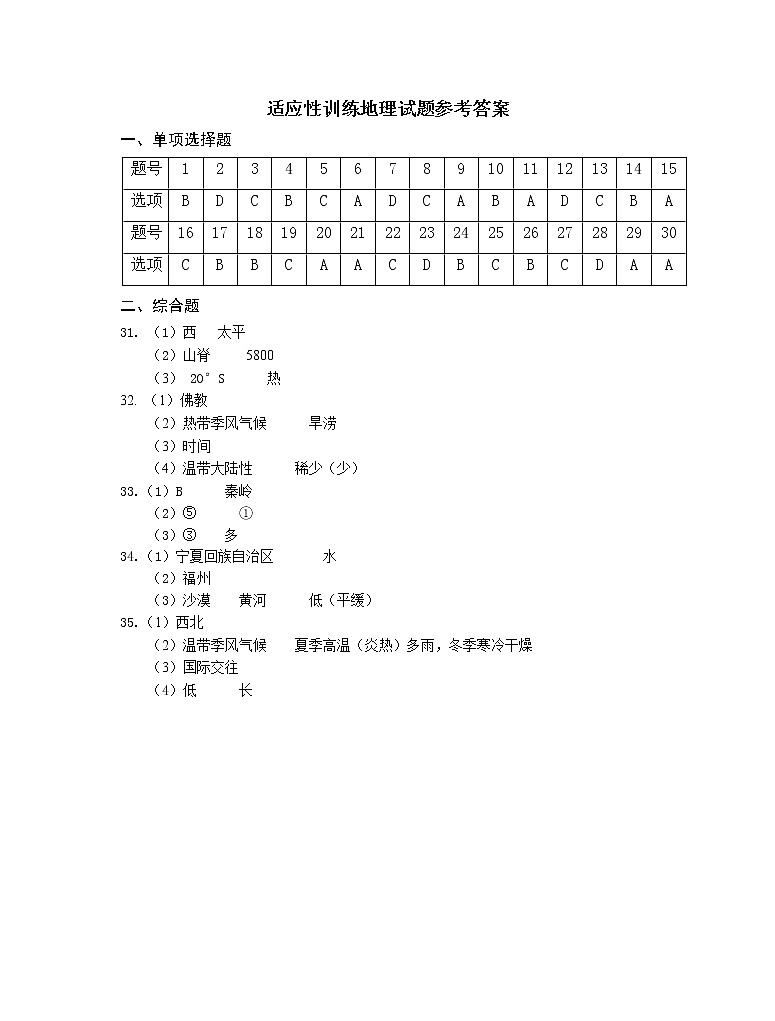 答案(兴化)第1页
