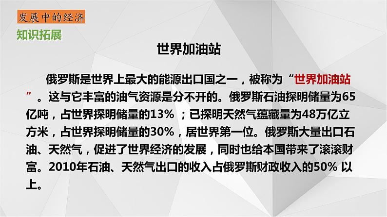 8.3俄罗斯 第二课时 课件  2021-2022学年七年级地理下册（湘教版）07