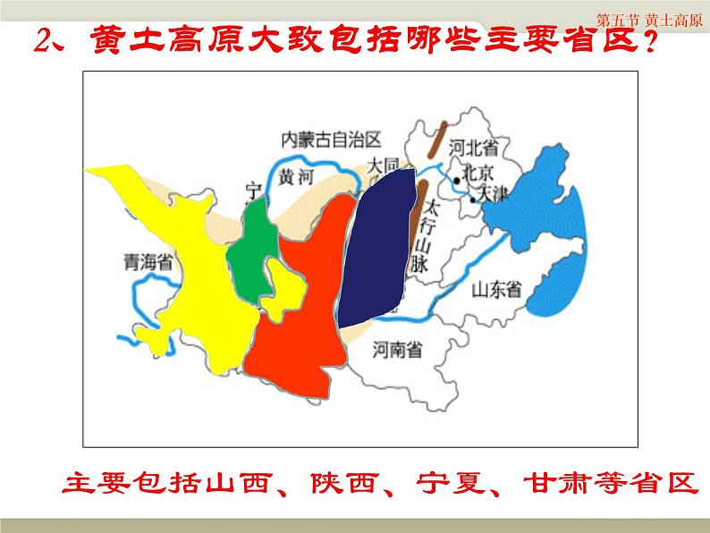 中图版七年级下册地理 7.5黄土高原 课件第7页