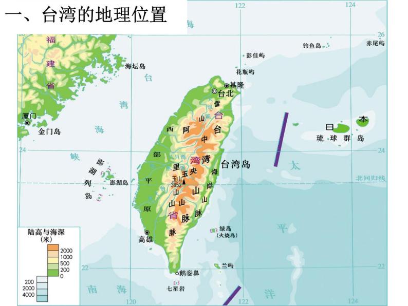 中图版七年级下册地理 7.2台湾省 课件04