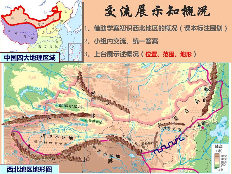 商务星球版八下地理 8.1西北地区 区域特征 课件第4页