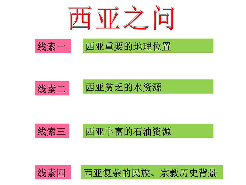 粤教版七年级下册地理 7.4西亚 课件第3页