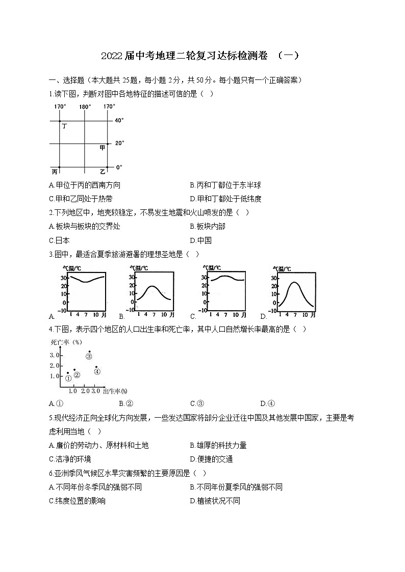 2022届中考地理二模达标检测卷 （含答案） (16)第1页