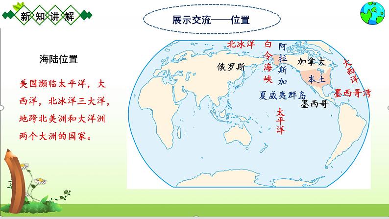 人教版七下地理9.1.1美国    课件第7页