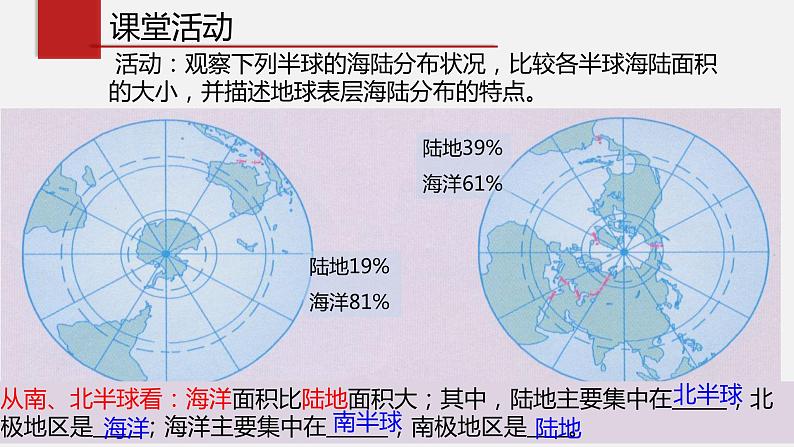 专题1.2 海陆分布（同步课件）-2019-2020学年八年级地理上册（中图版）04