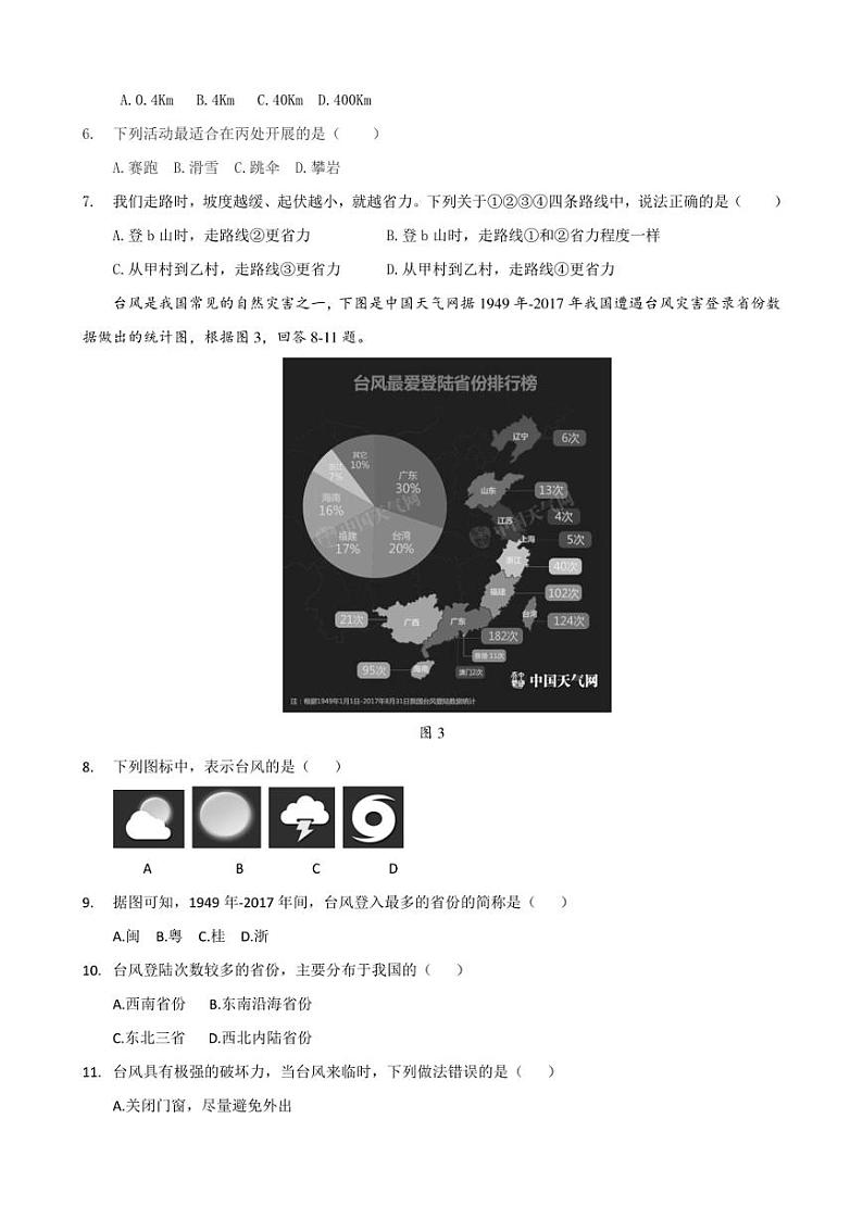 2022年广东省深圳市地理会考模拟卷（二）(含答案)02