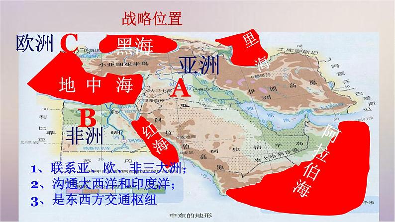 【精品课件】2022年春人教版地理七年级下册 8.1中东 课件1第6页