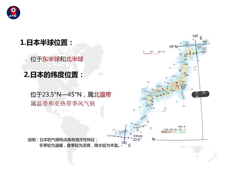 【精品课件】2022年地理七下人教版 7.1 日本 课件第6页