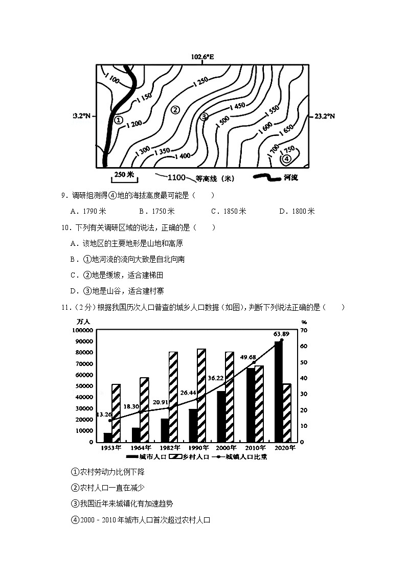 2022年海南省海口市中考地理模拟试卷第3页