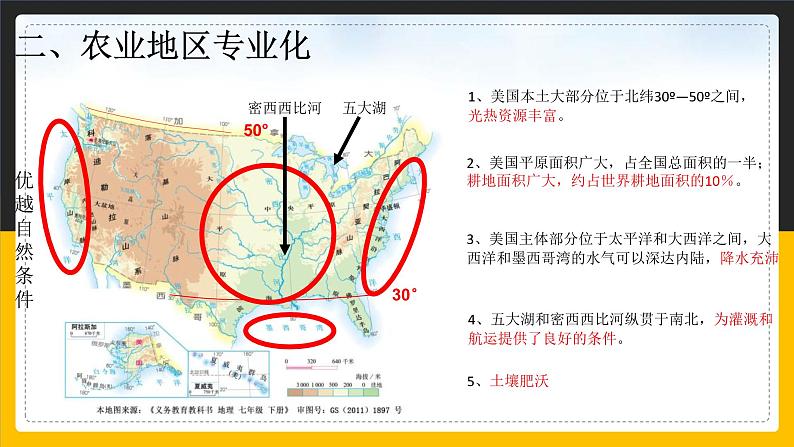 【精品课件】人教版2022年春地理七下 9.1.2美国第4页