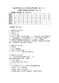 2022年北京市平谷区中考二模地理试卷（含答案）