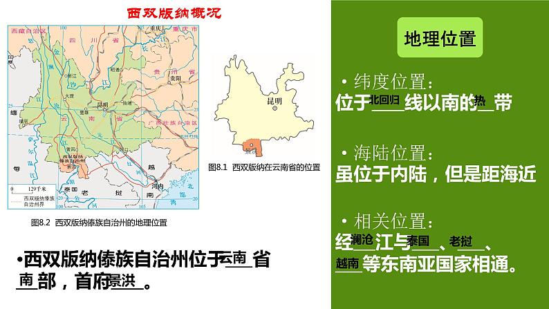 2020-2021学年晋教版地理八年级下册 8.1 西双版纳 课件05