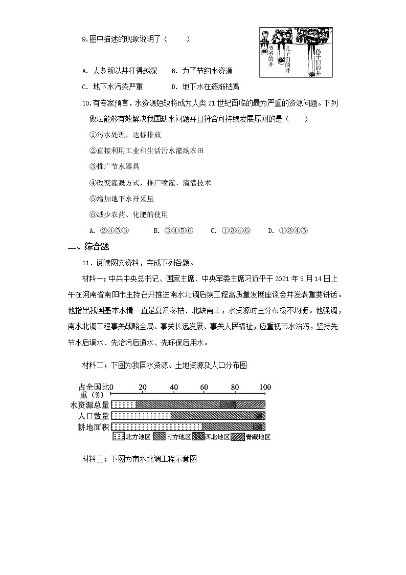 地理仁爱科普版八上3.3水资源 课件+教案+练习03