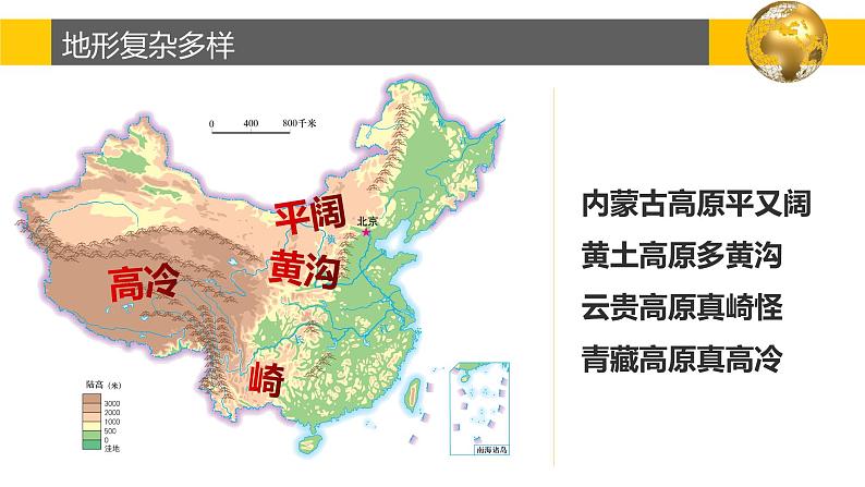 2.1 中国的地形（第2课时）-2022-2023学年度八年级上册地理优质课件（湘教版）04