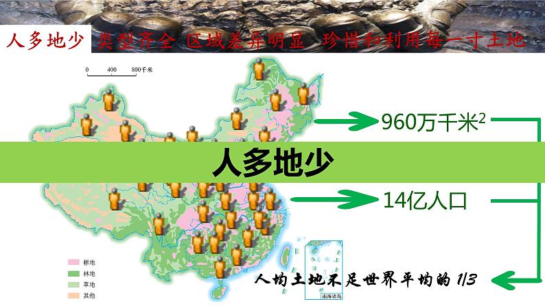 3.2 中国的土地资源-2022-2023学年度八年级上册地理优质课件（湘教版）第5页