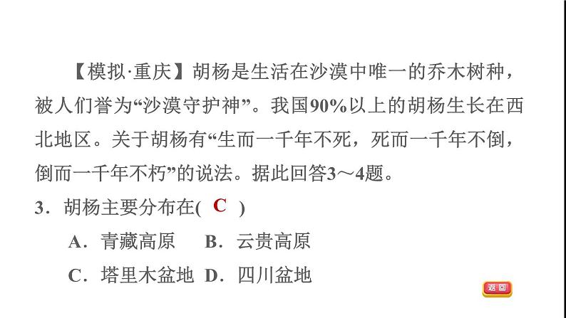 晋教版八年级地理下册期末专项复习训练3西北地区课件06