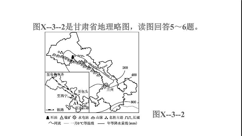 晋教版八年级地理下册期末专项复习训练3西北地区课件08