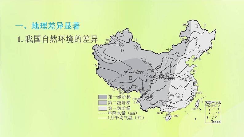 福建专用人教版八年级地理下册第5章中国的地理差异课件02