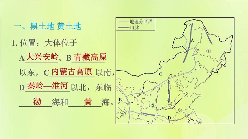 福建专用人教版八年级地理下册第6章北方地区6.1自然特征与农业课件02