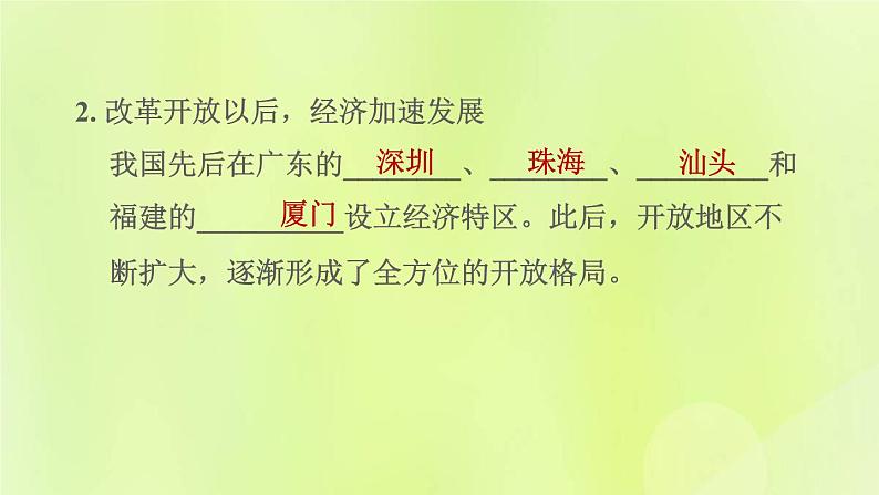 福建专用人教版八年级地理下册第10章中国在世界中课件03