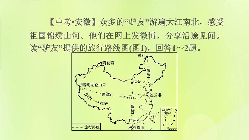 福建专用人教版八年级地理下册期末核心素养专练4地理实践力：实地考察地理实验等课件03