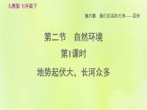 人教版七年级地理下册第6章我们生活的大洲-亚洲6.2自然环境第1课时地势起伏大长河众多习题课件