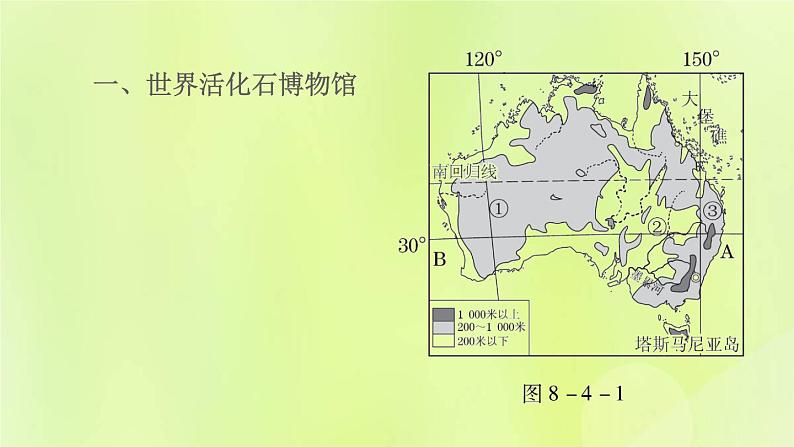 人教版七年级地理下册第8章东半球其他的国家和地区8.4澳大利亚习题课件第2页