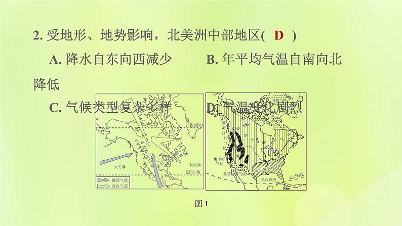 人教版七年级地理下册期末核心素养专练2综合思维：不同区域自然地理要素之间的相互影响习题课件04