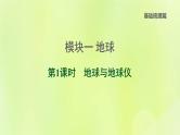 福建专版中考地理复习模块1地球第1课时地球与地球仪课堂教学课件