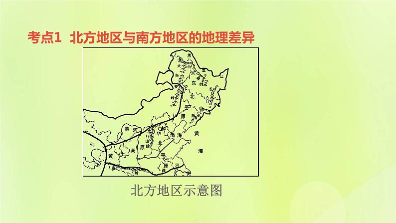 福建专版中考地理复习模块10中国的地理差异第21课时中国的四大地理区域1-北方地区和南方地区课堂教学课件第4页